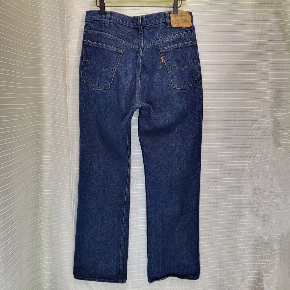 VTG RARE 517 Levi's Orange Tab Boot 20517-0217 Med-Dark Wash Jeans Men's 36x32